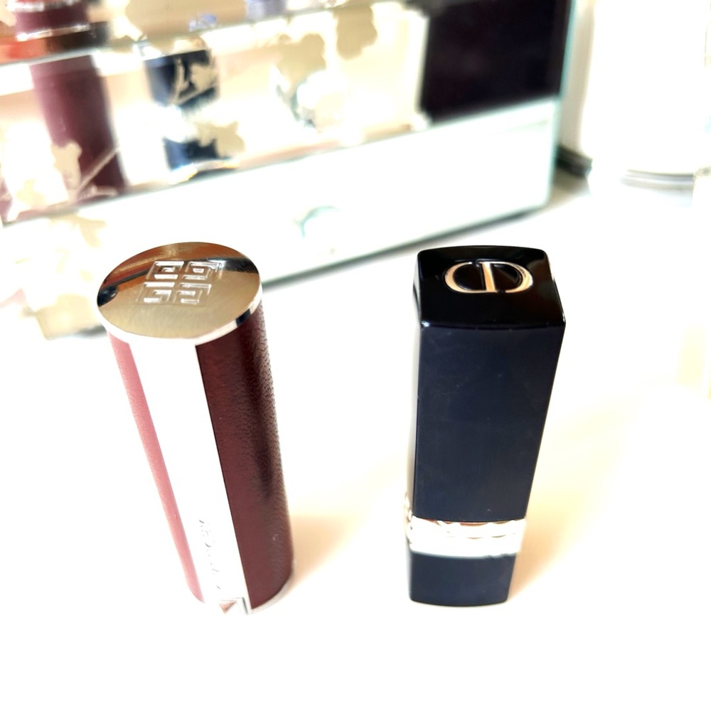 2 Luxury Lipstick Bundle - Dior 169 and Givenchy 207 Lipsticks